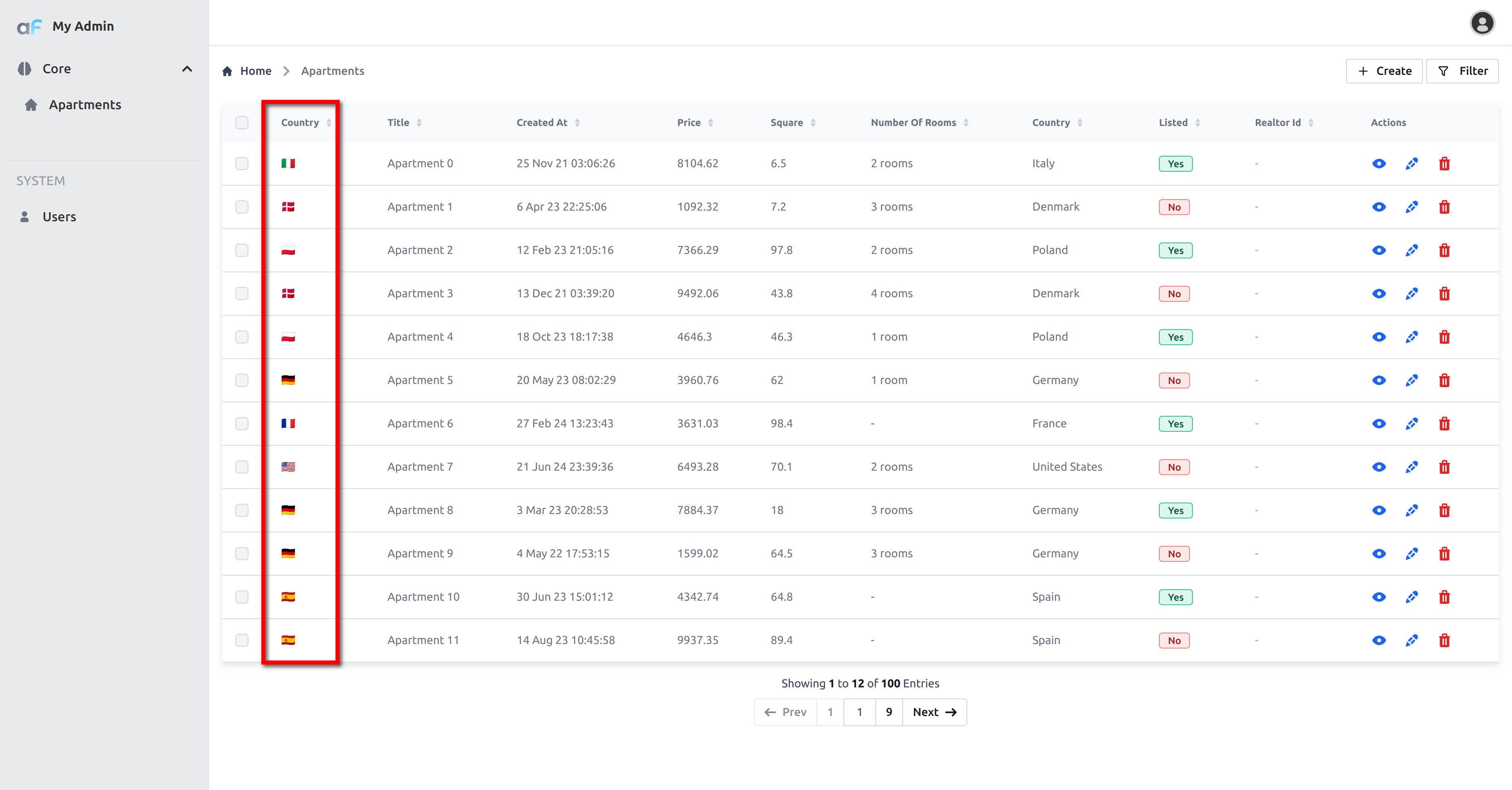 Virtual columns | Agent-first open-source admin panel framework