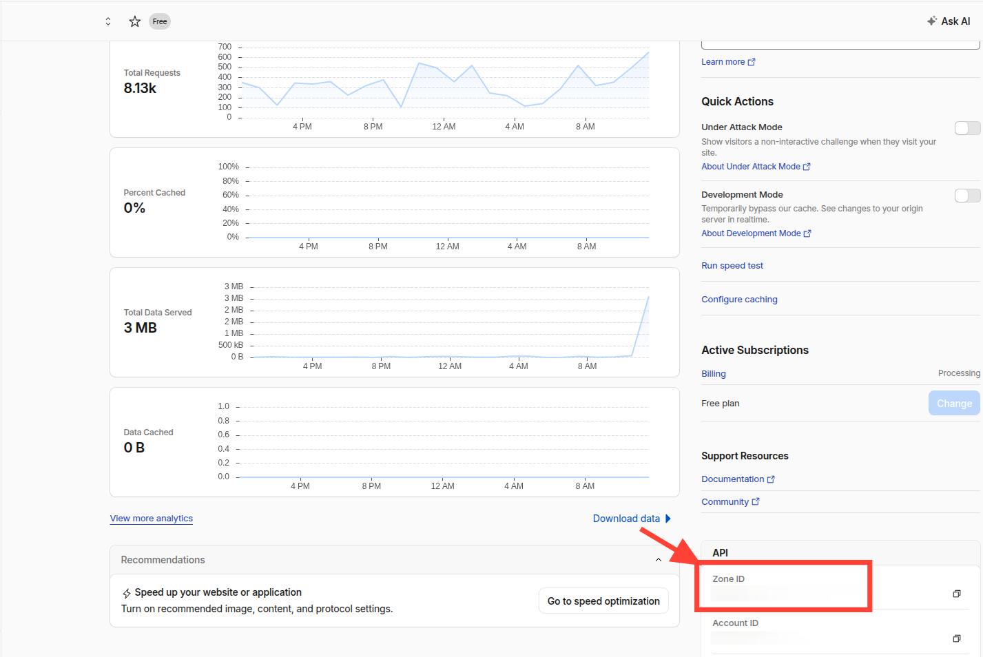 Cloudflare Zone ID