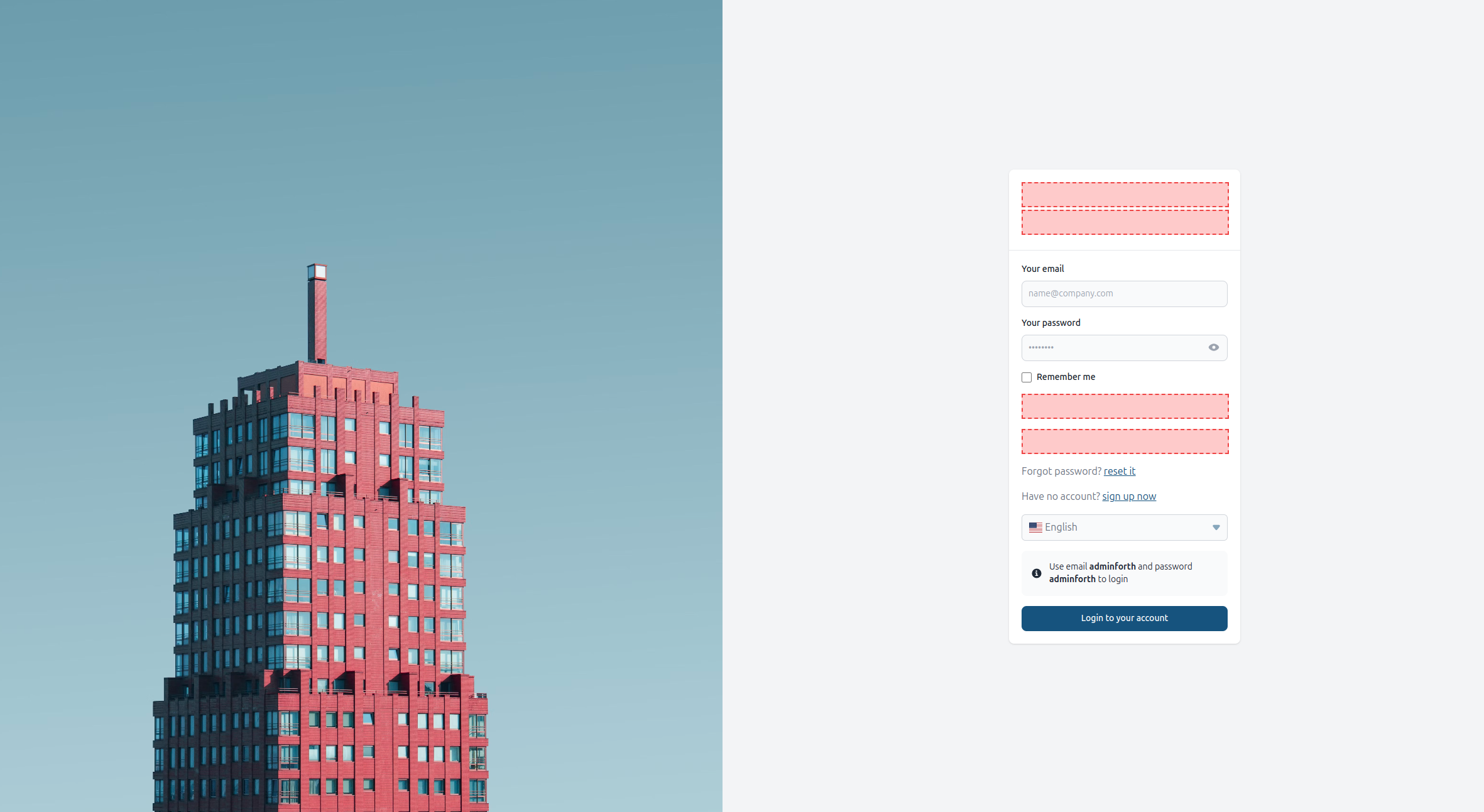 login Page Injections underInputs