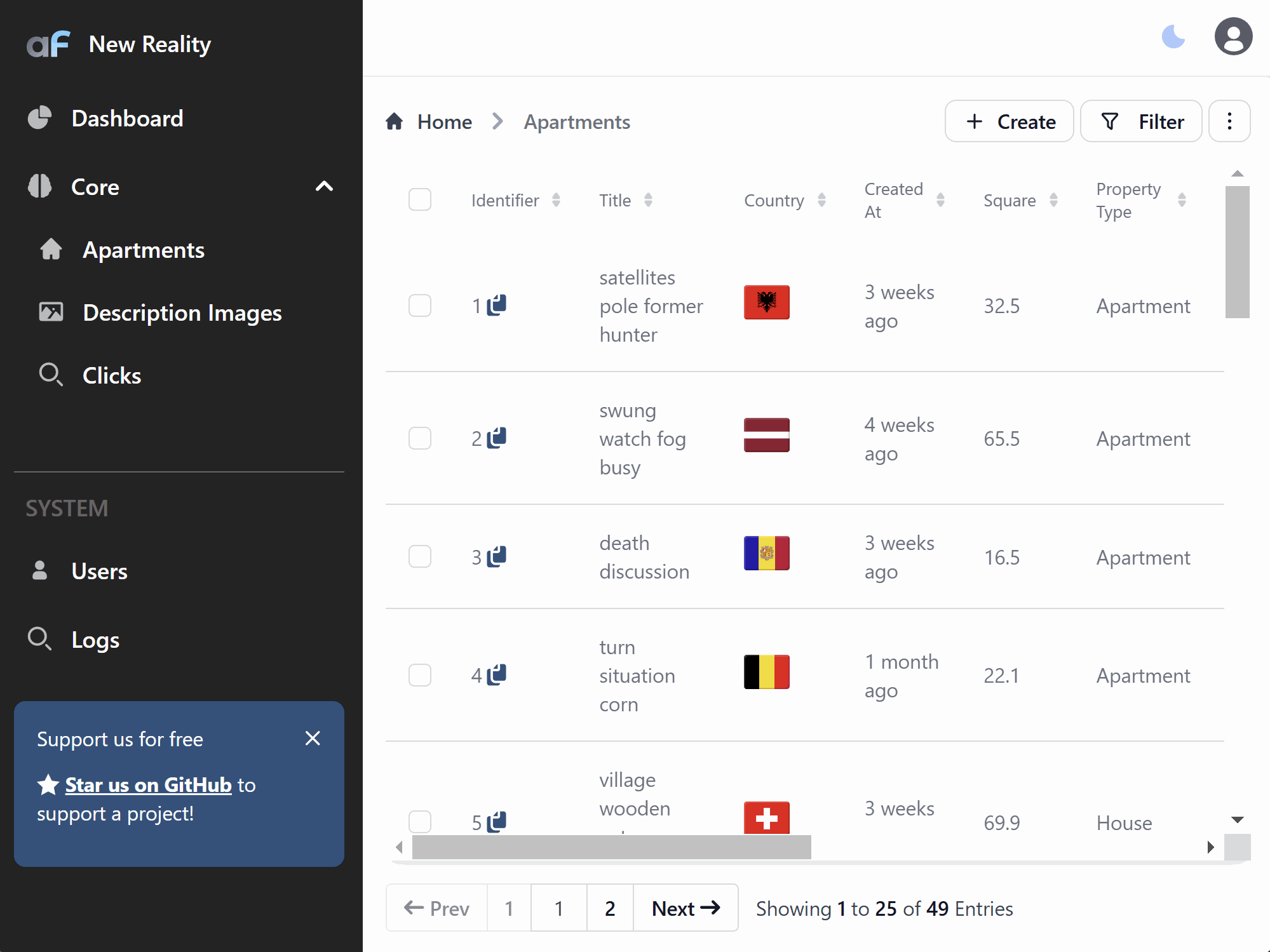 Standard pages tuning | Agent-first open-source admin panel framework